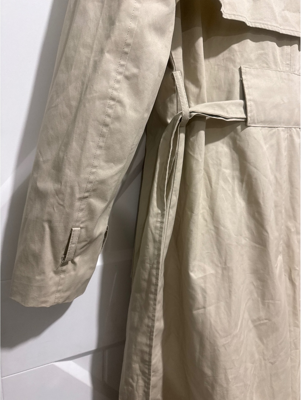 4TH+RECKLESS Beige Trench Coat with Belt, Size EU 36, US 4, NWT - Picture 7 of 8